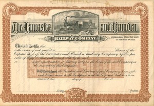 Lancaster and Hamden Railway Co.